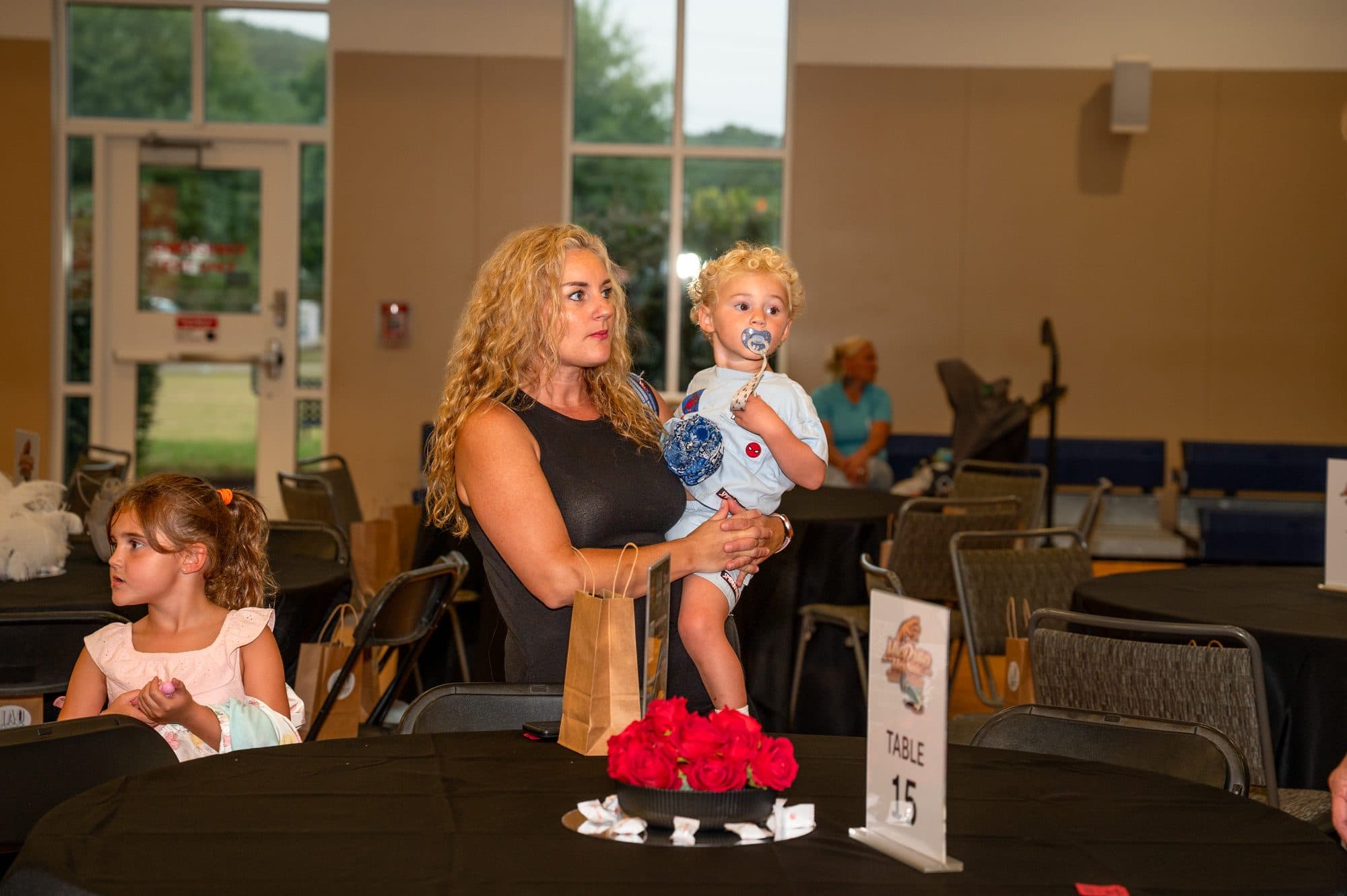 Attendees at the Mic Drop Masters 2026 comedy fundraiser.